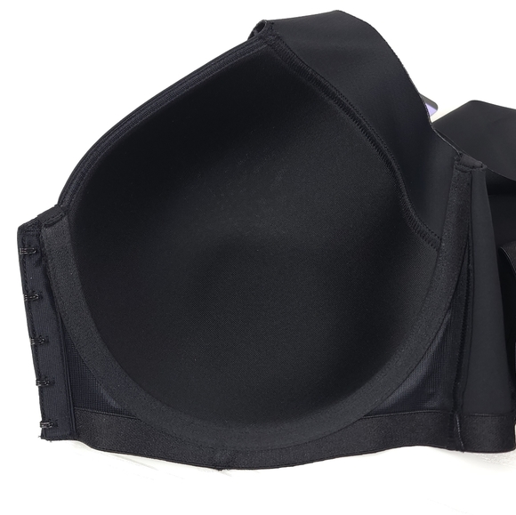 Bali One Smooth U Posture Boost EverSmooth Back Underwire Bra DF3450 Black 3450 - Picture 4 of 16